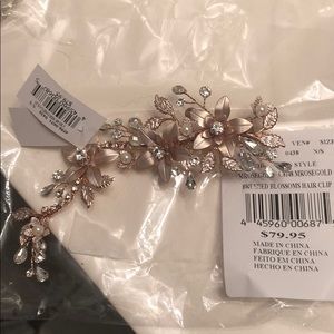 Wedding hair piece! Rose Gold